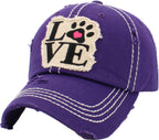 Paw Love Vintage Ballcap