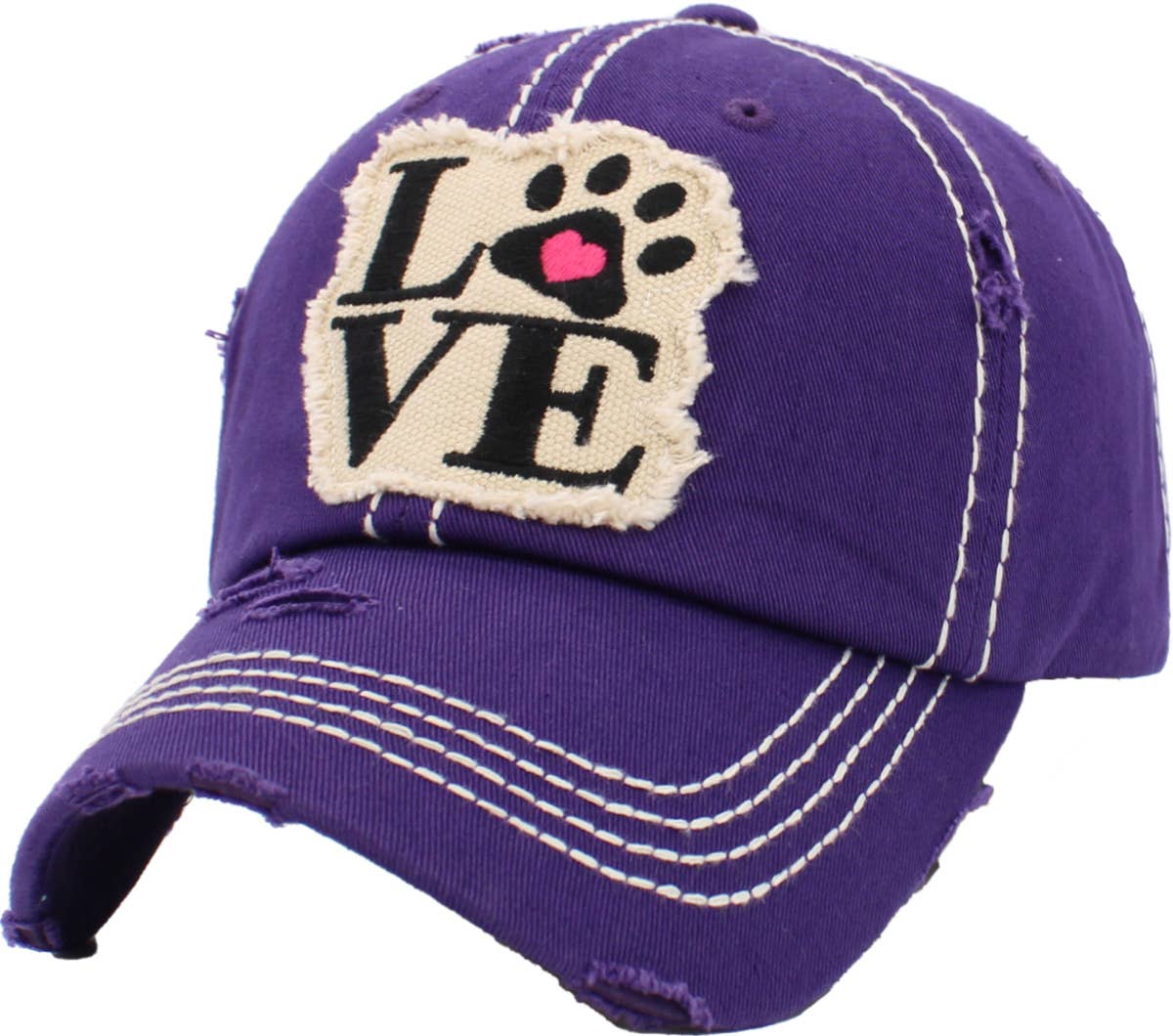 Paw Love Vintage Ballcap