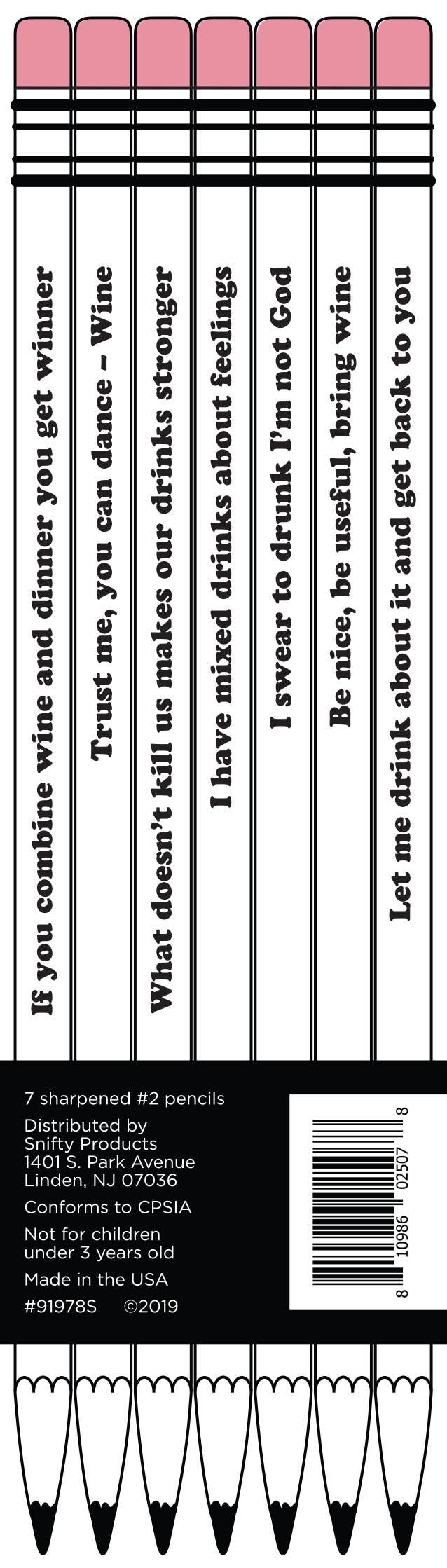 LET'S WINE ABOUT IT PENCIL SET