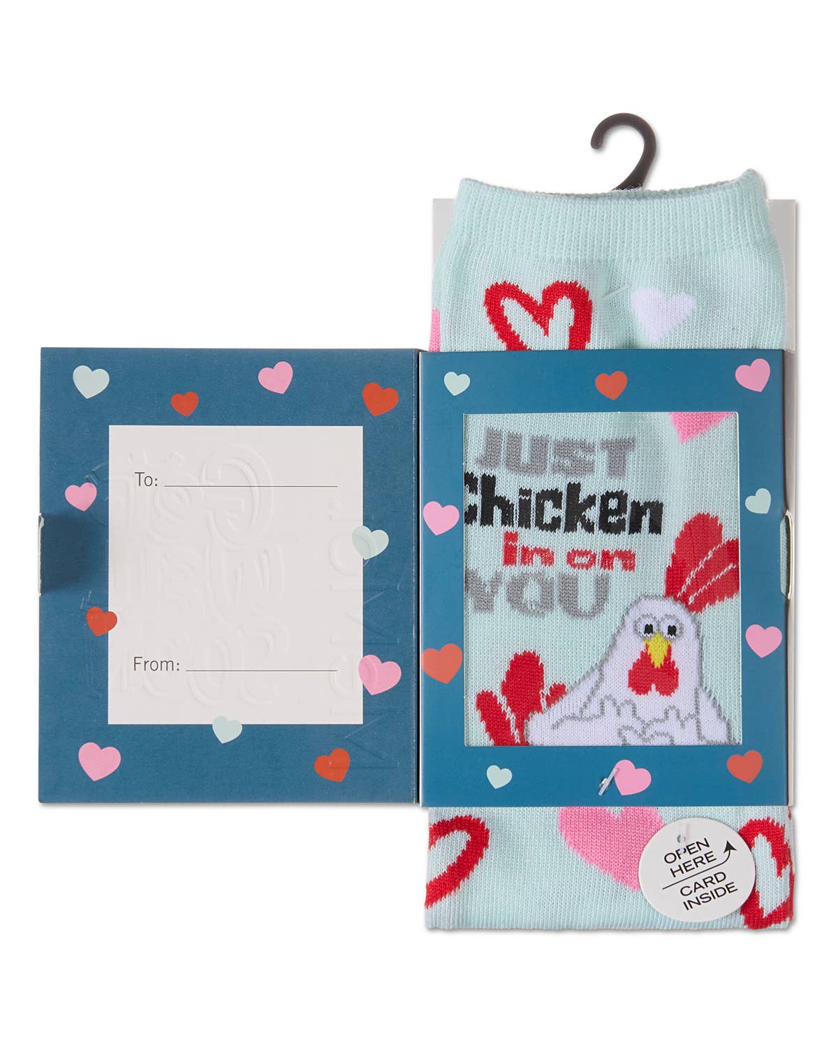 Just Chicken In On You Greeting Card Socks