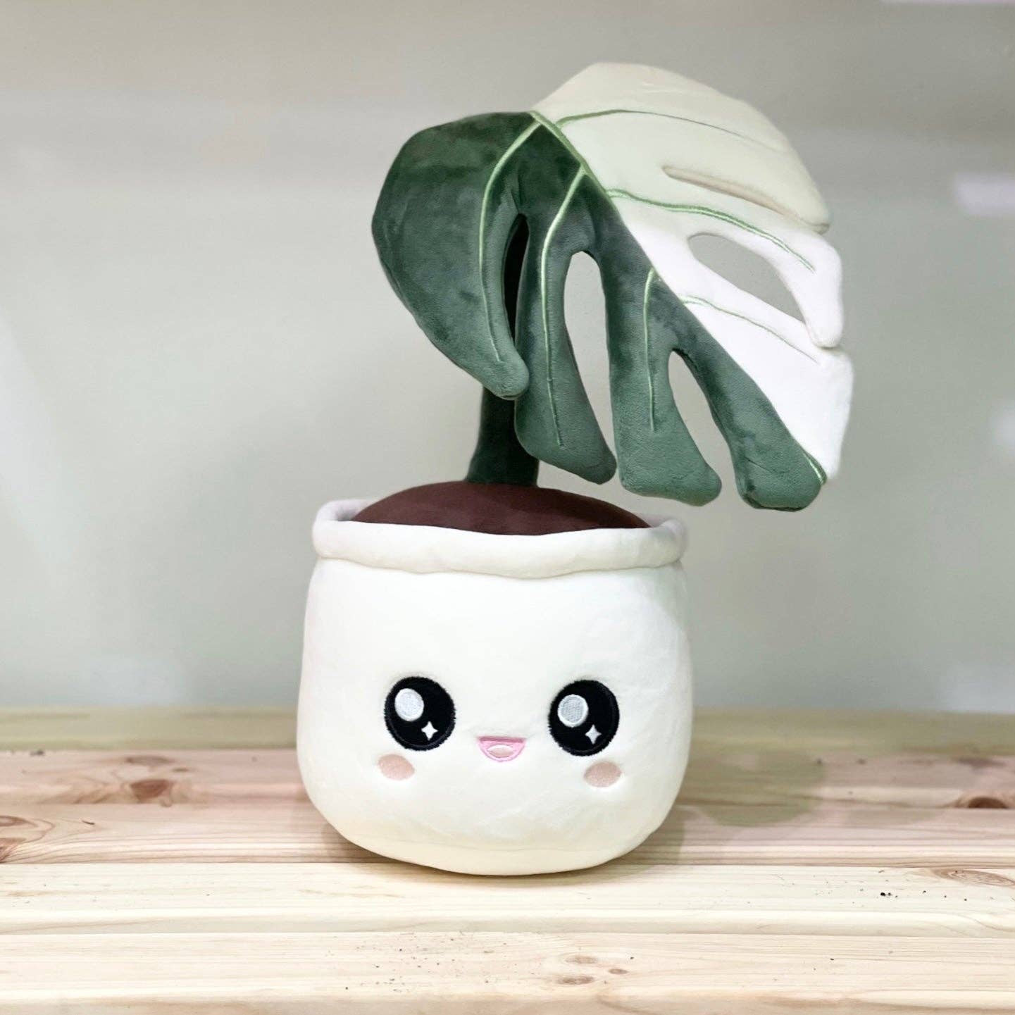 Monstera Deliciosa Albo Variegata Plushie