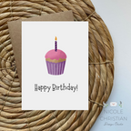 Happy Birthday Cupcake Greeting Card image 0
