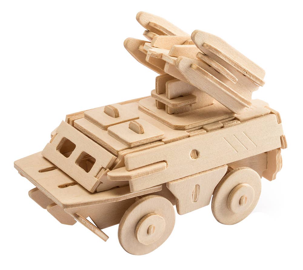 3D Wooden Puzzle Bundle Pack: Military Vehicles