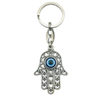 Hamsa Hand Evil Eye Metal Keychain