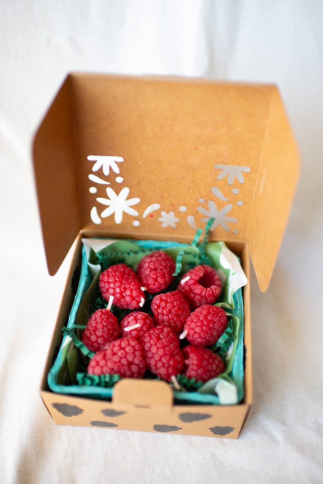 Raspberry Birthday Candles