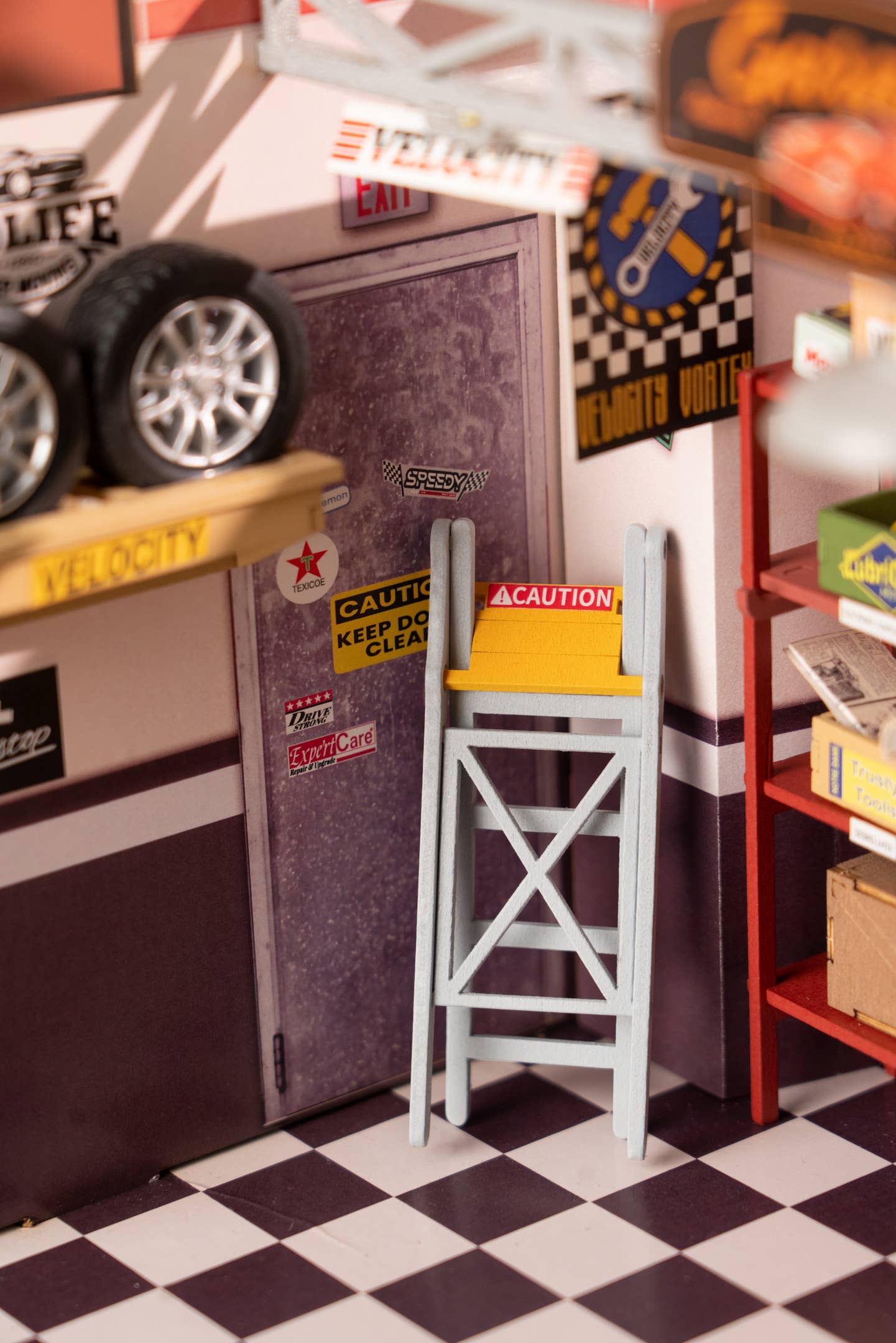 DIY Miniature House Kit: Garage Workshop