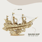 3DWooden Puzzle: Sailing Ship