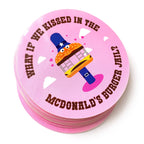 What If We Kissed In Burger Jail Vinyl Sticker