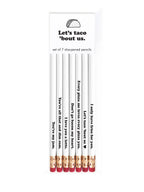 LET'S TACO 'BOUT US PENCIL SET