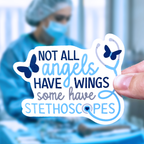 Not All Angels Have Wings Nurse Waterproof Vinyl Sticker