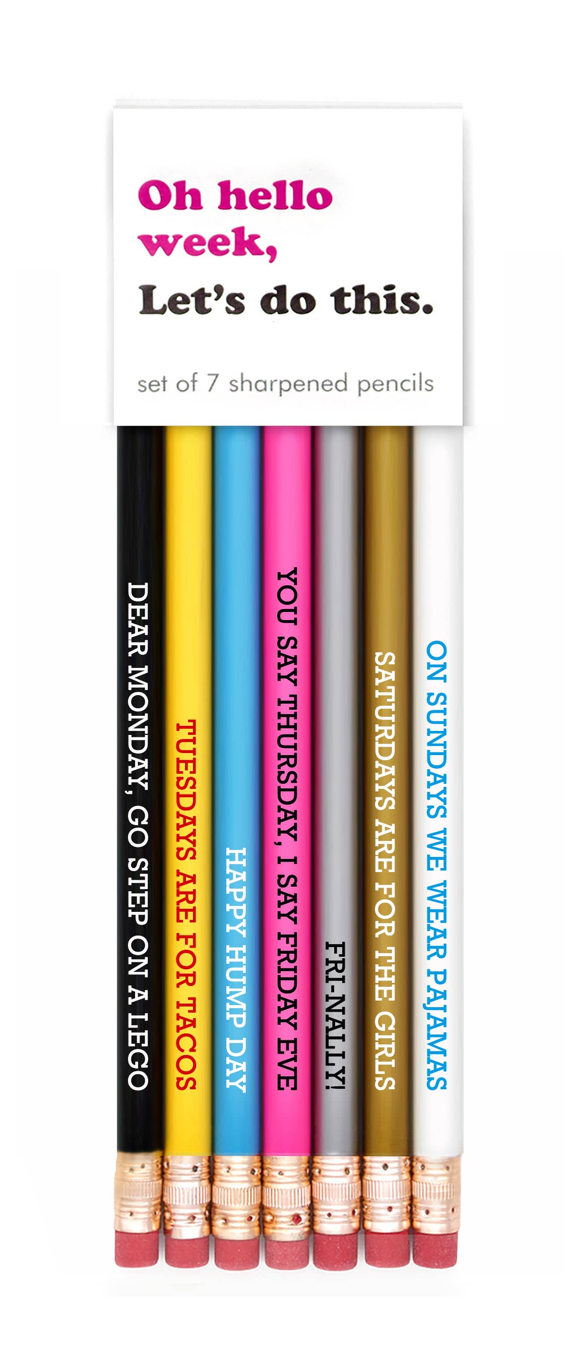HELLO WEEK PENCIL SET