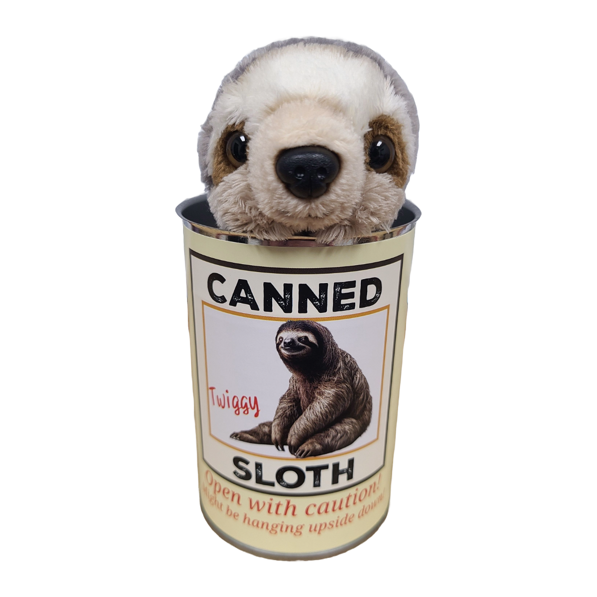 Twiggy the Canned Sloth Plush