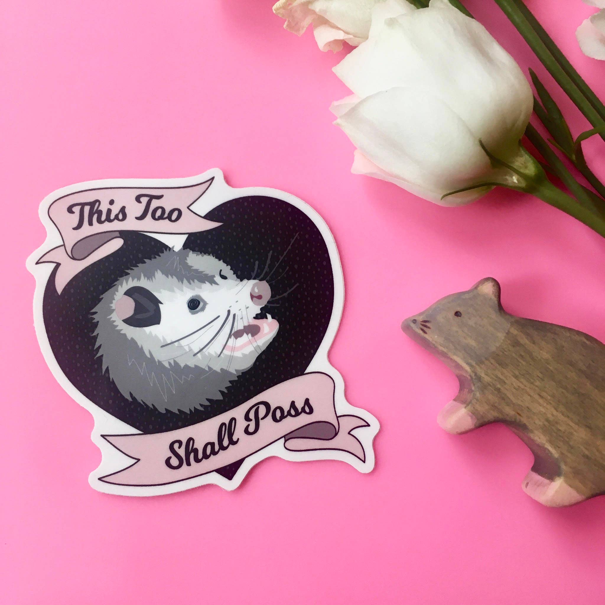Wise Possum Sticker