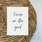 "Focus On The Good" greeting card image 0
