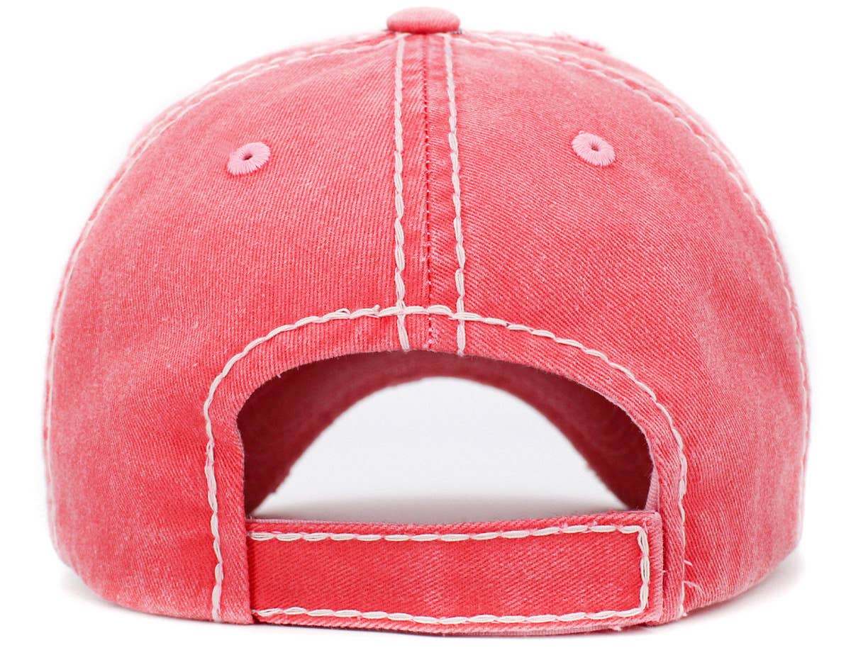 Dog Mom Leopard Washed Vintage Ballcap