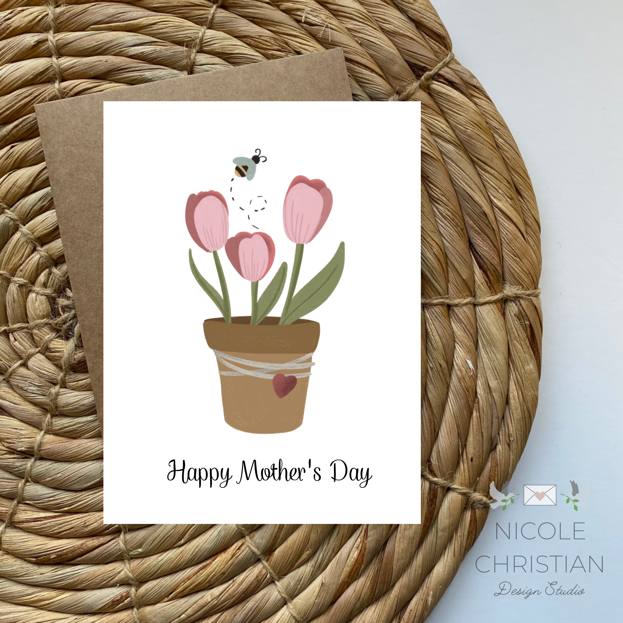 Mothers Day and bee -  Greeting card image 0