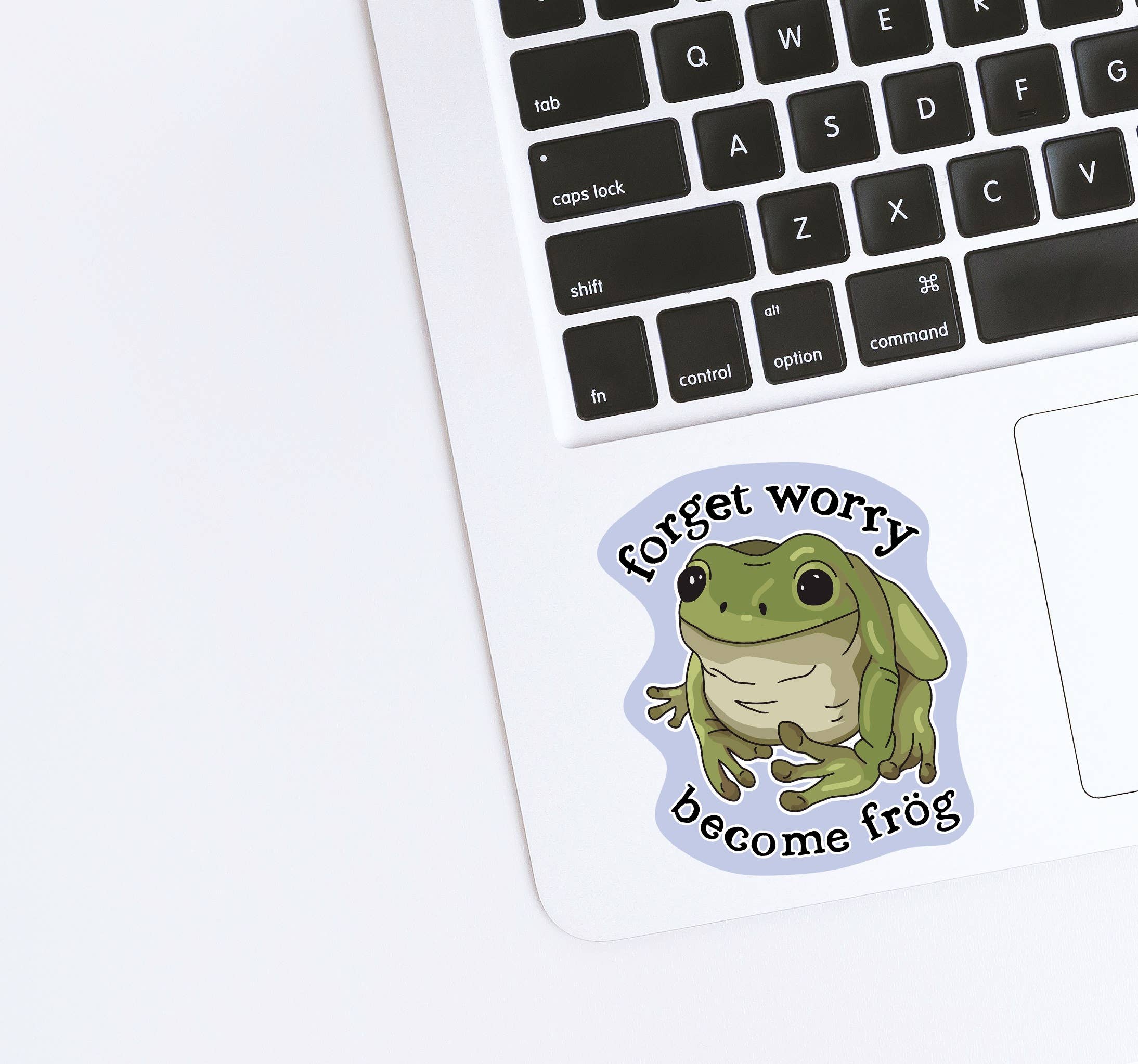 Don't Worry Frog Vinyl Sticker