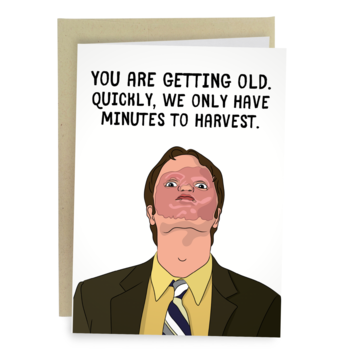 Dwight Schrute CPR Mask - Funny Birthday Card