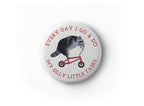 Raccoon on Bike Pin