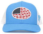 USA Fish Flag Mesh Back Ballcap