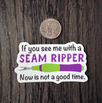 Seam Ripper Quilting Waterproof Sticker