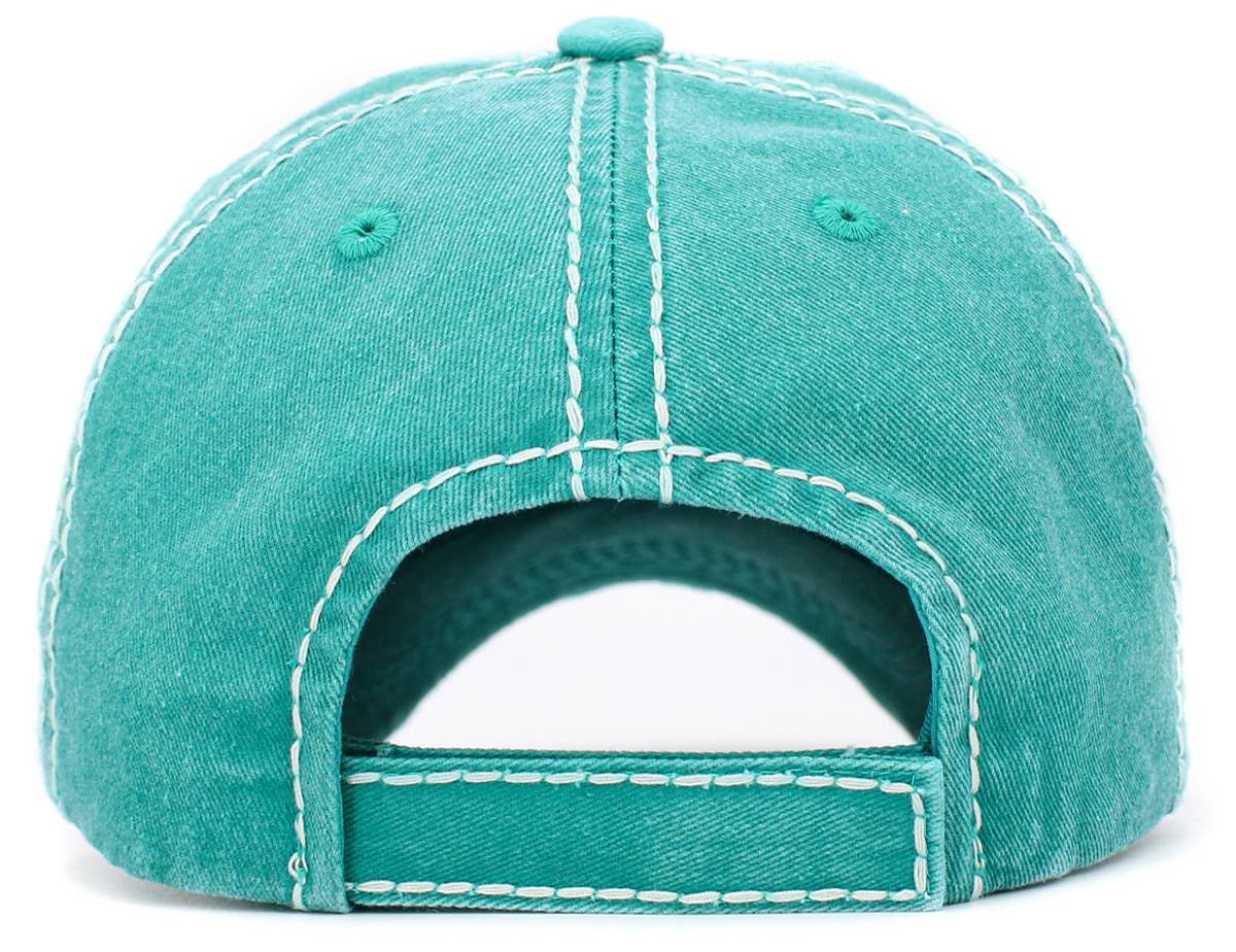 Dog Mom Leopard Washed Vintage Ballcap