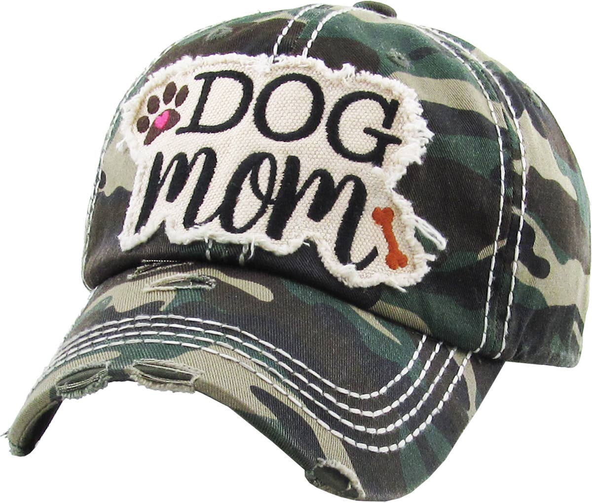 DOG MOM WASHED VINTAGE BALLCAP