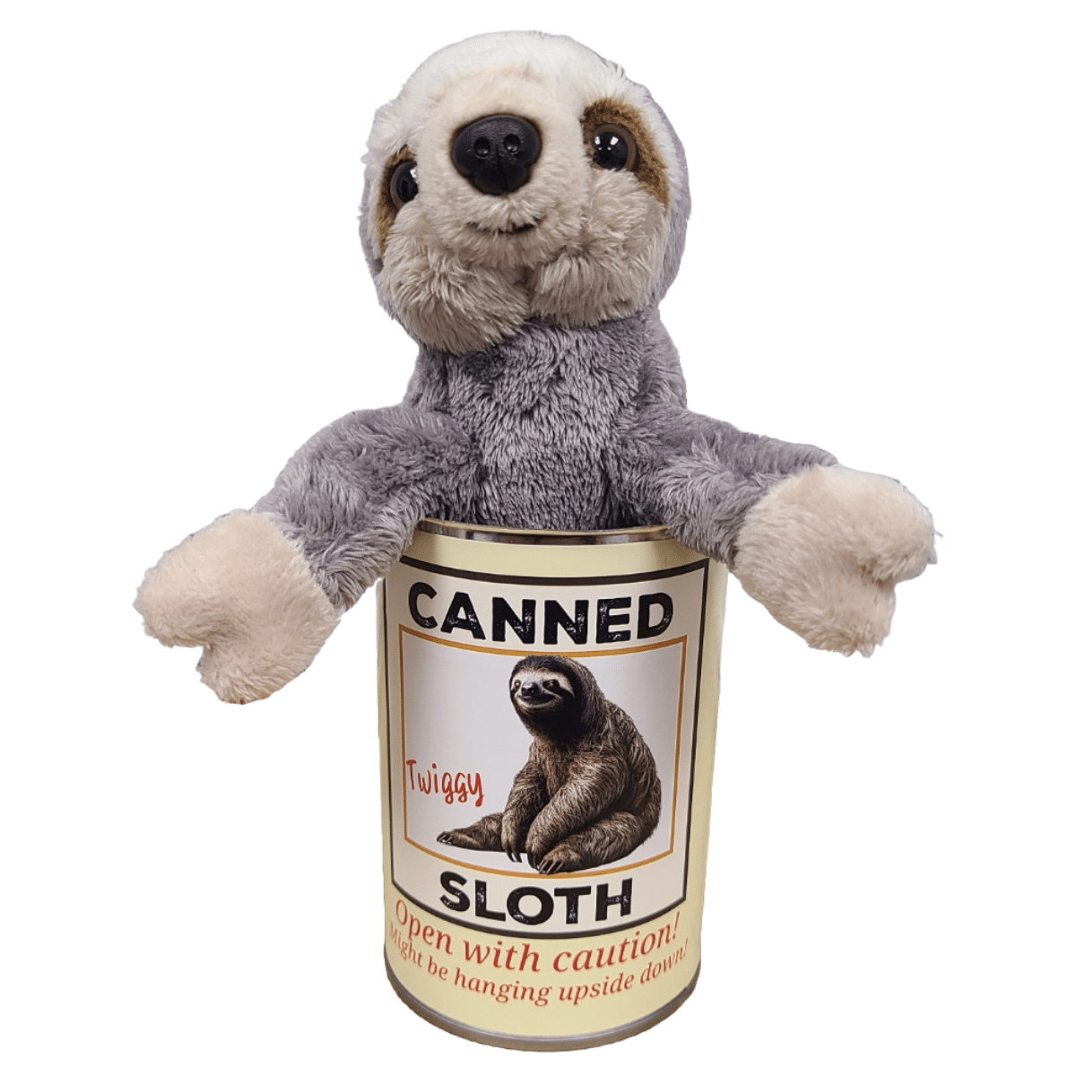 Twiggy the Canned Sloth Plush