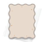 Wavy Die Cut FLAT card (not folded)