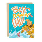 Best Damn Dad Father's Day Card