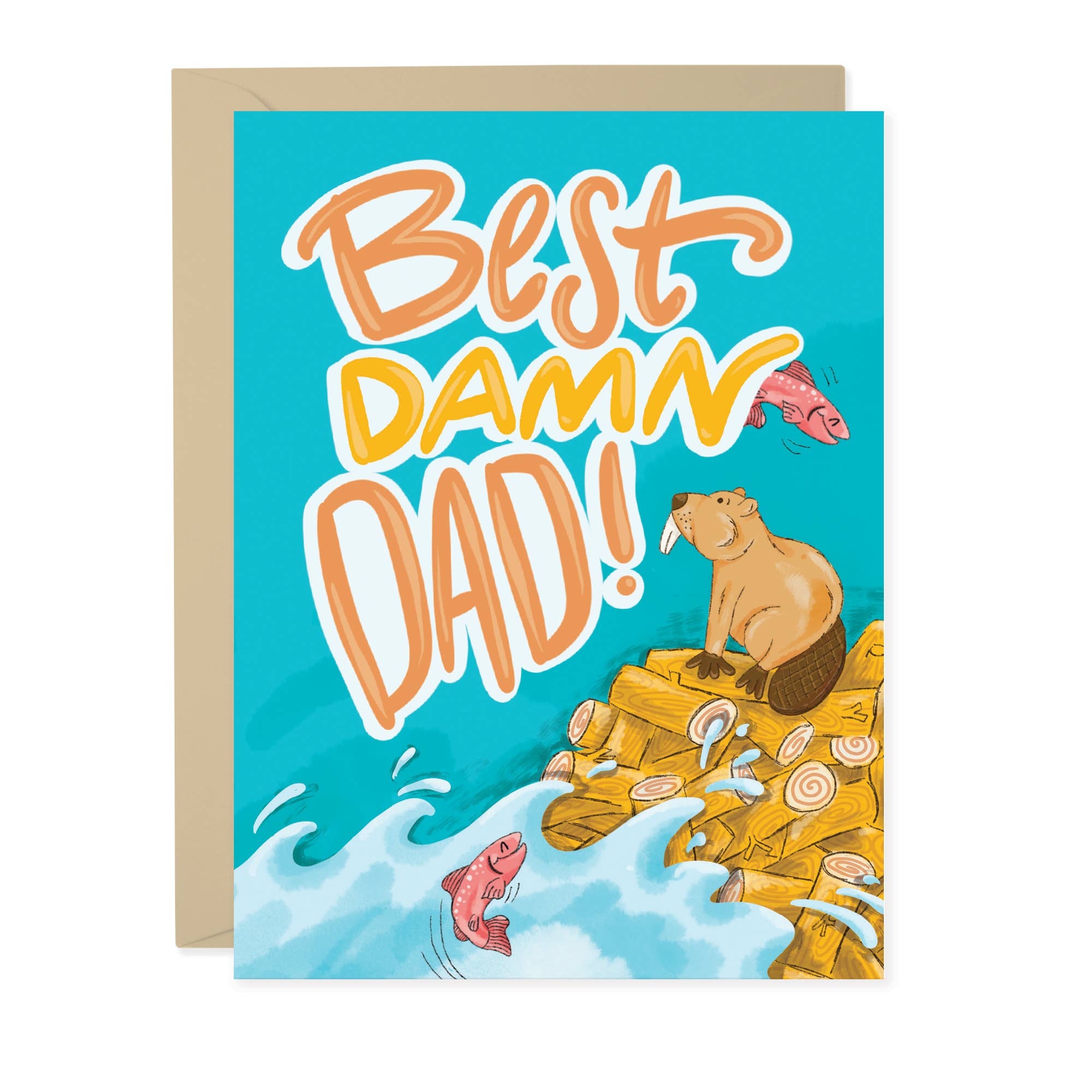 Best Damn Dad Father's Day Card