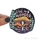 Live In Wonder, Magic Mushroom Embroidered Iron-On Patch