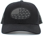 USA Fish Flag Mesh Back Ballcap
