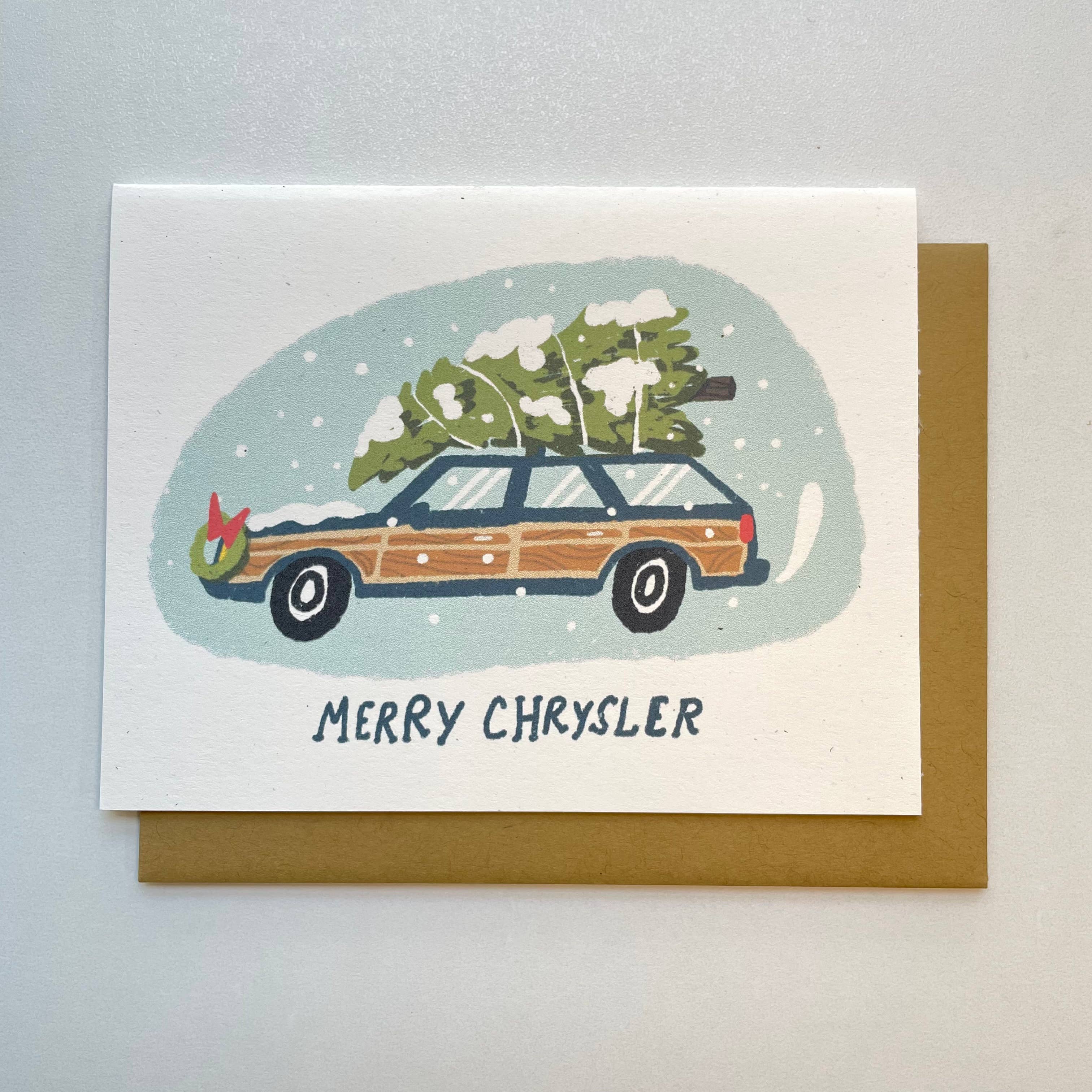 Merry Chrysler Greeting Card