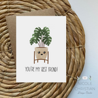 "You're my best frond" Greeting Card image 0