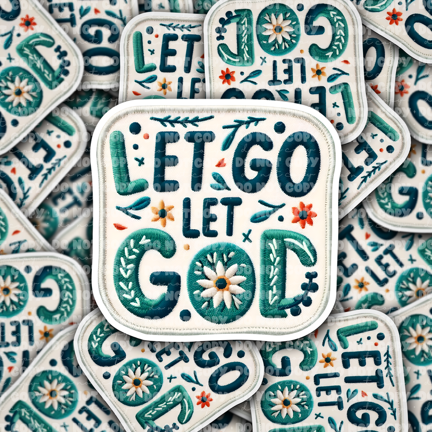Let Go let God - Vinyl Sticker