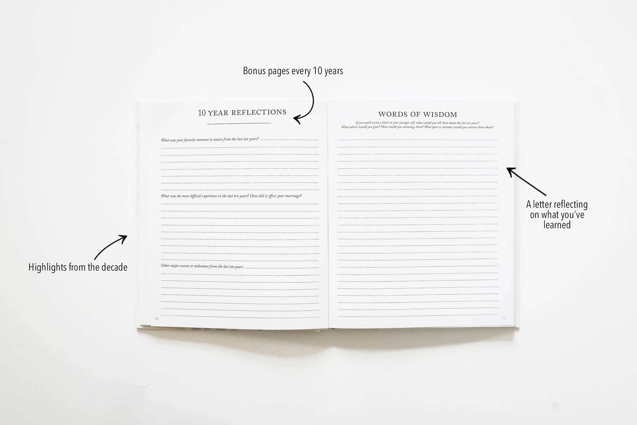 Anniversary Journal | Wedding Book | Gift for Wife or Spouse