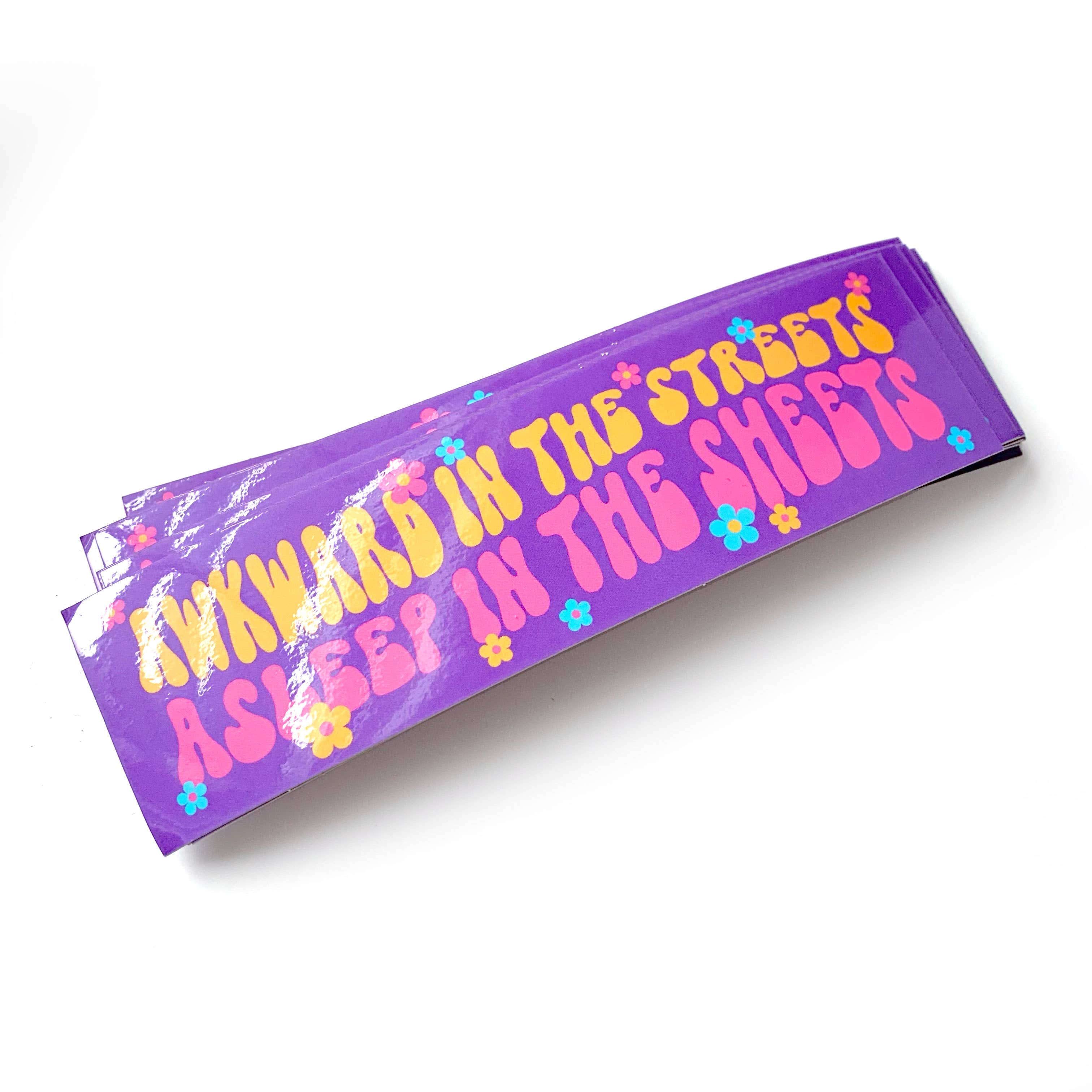 Awkward In The Streets Asleep In The Sheets Vinyl Sticker