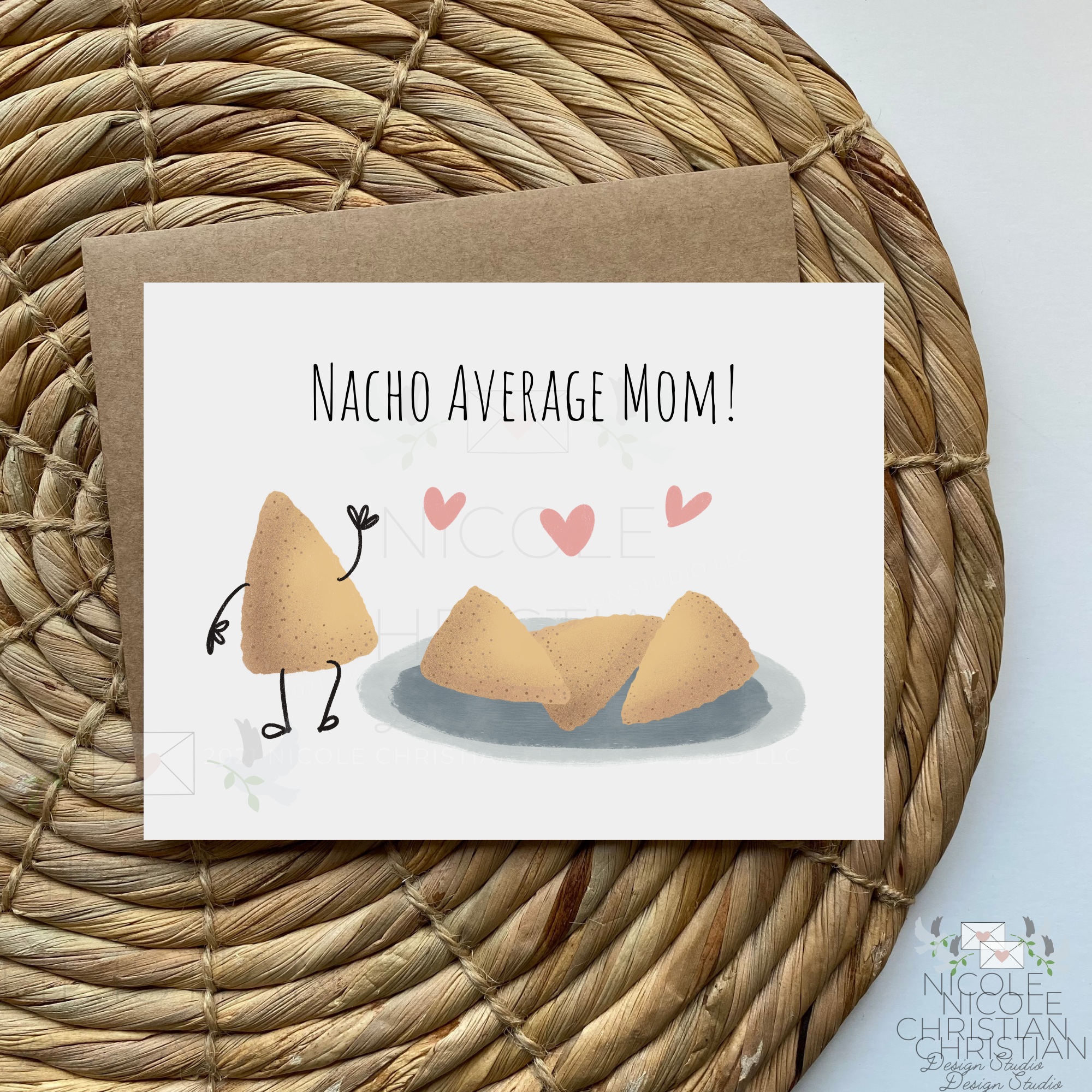 Nacho Average Mom - Greeting Card image 0