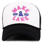 Wake and Lake Foam Trucker Mesh Cap