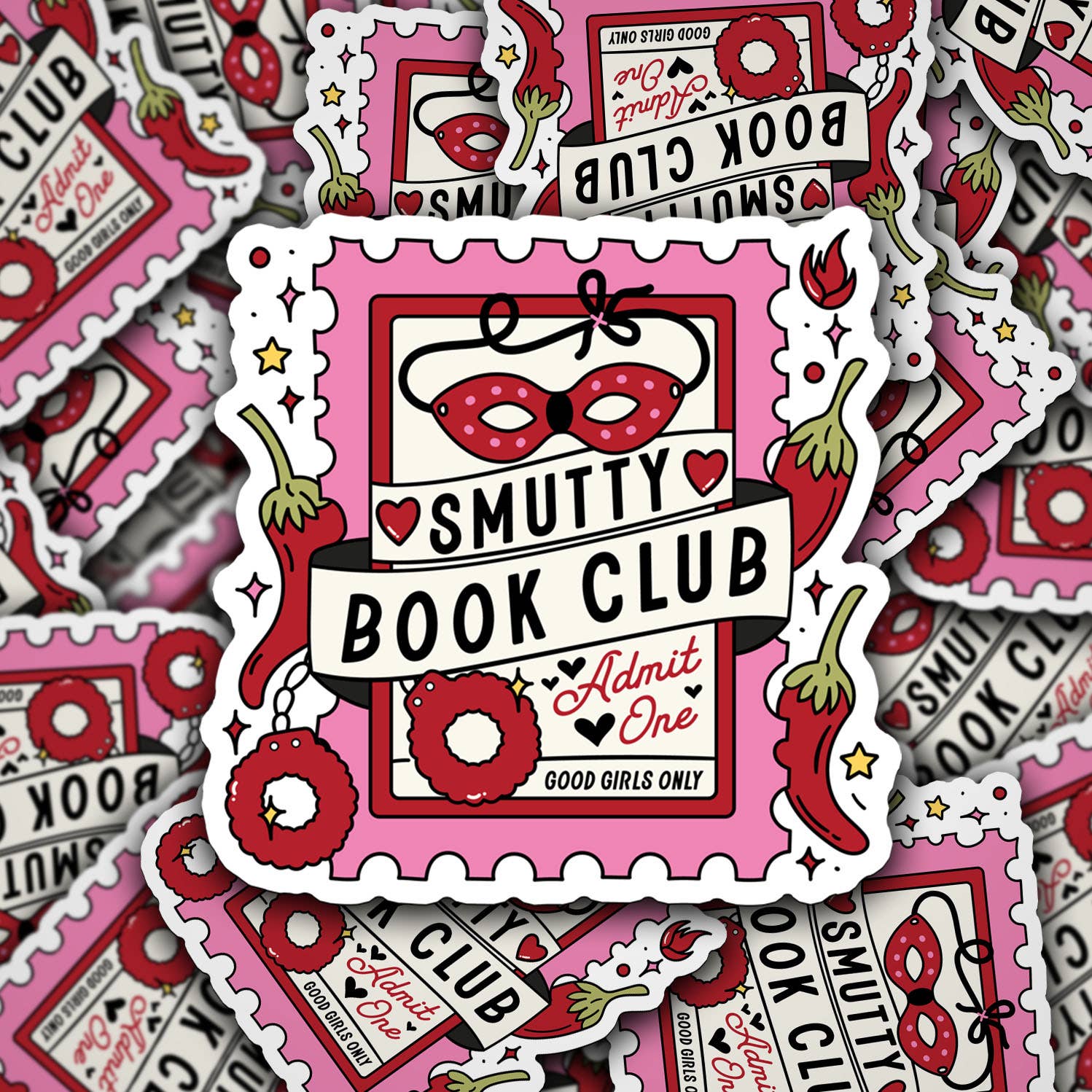 Smutty Book Club Ticket - Vinyl Sticker