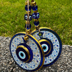 Blue Large Evil Eye Wall Hanging, Home Protection Gift