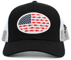 USA Fish Flag Mesh Back Ballcap