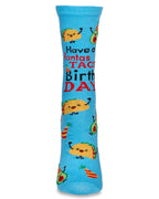 Women's Have a FantasTACO Birthday Greeting Card Socks