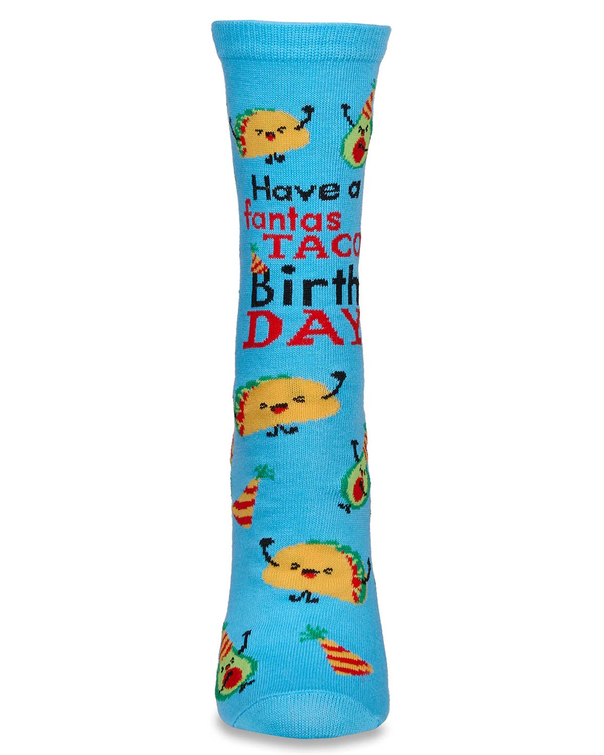 Women's Have a FantasTACO Birthday Greeting Card Socks