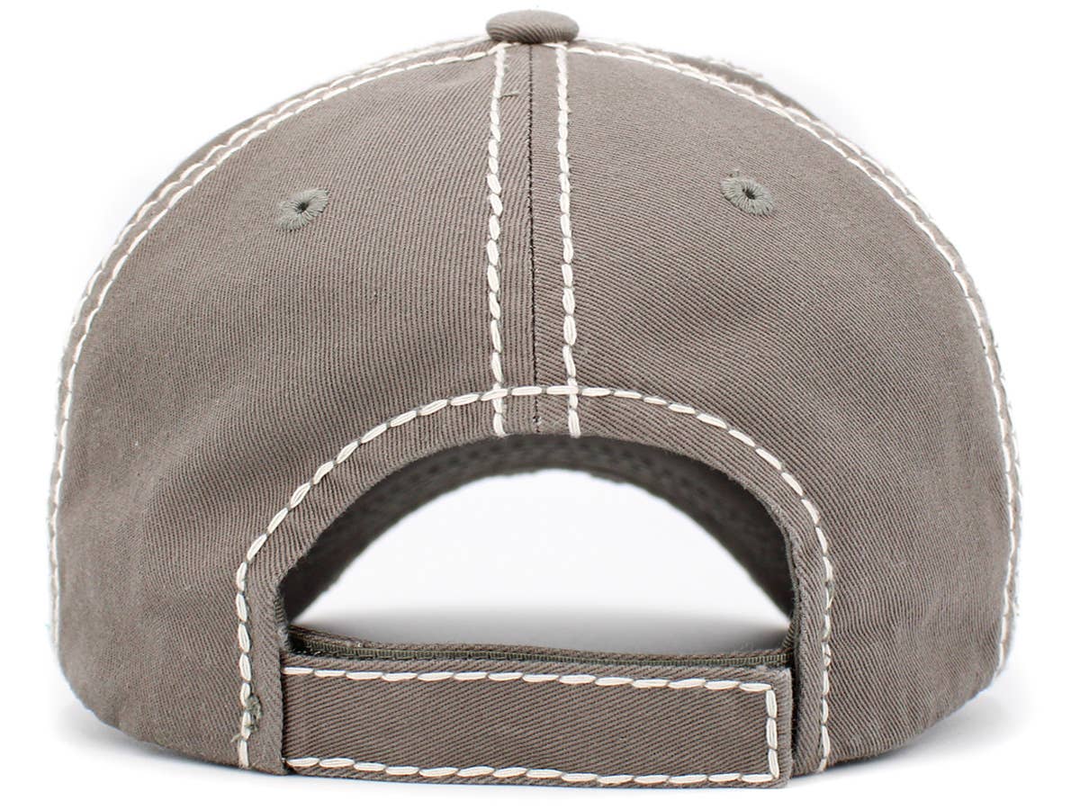 Dog Mom Leopard Washed Vintage Ballcap