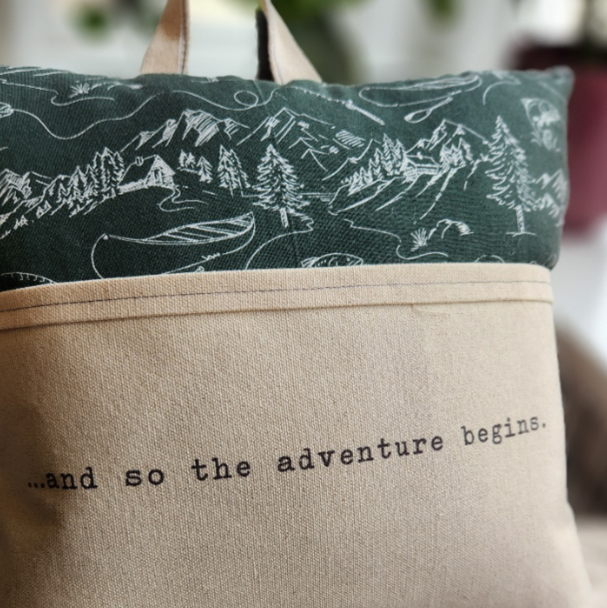 Reading Pillow- Adventure, Camping