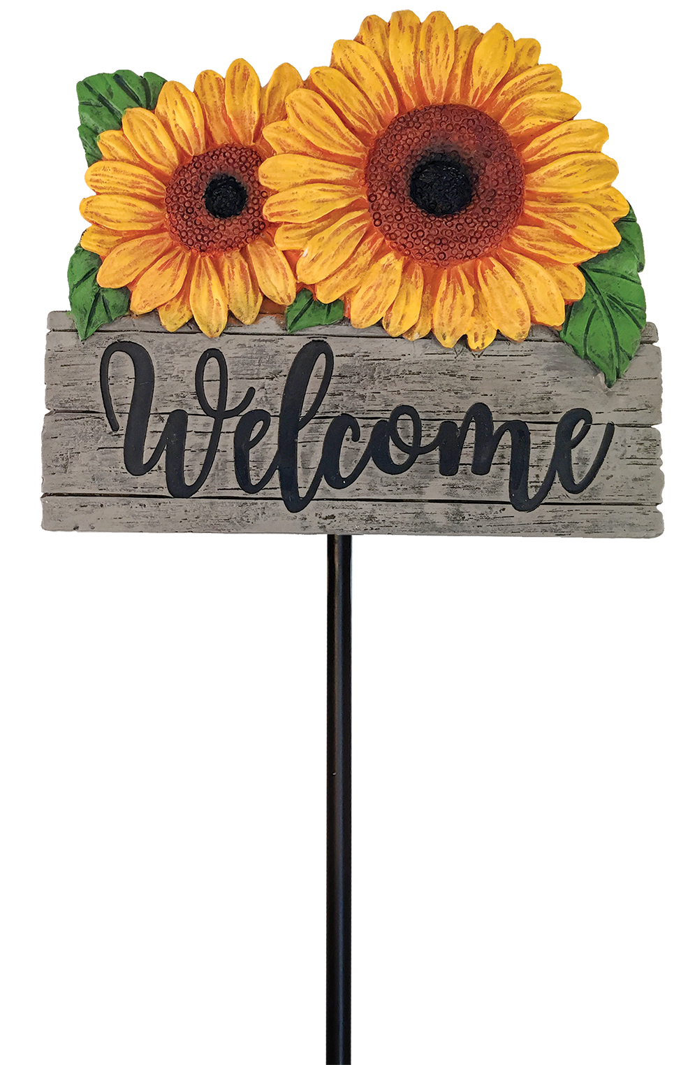Sunflower Welcome Garden Stake