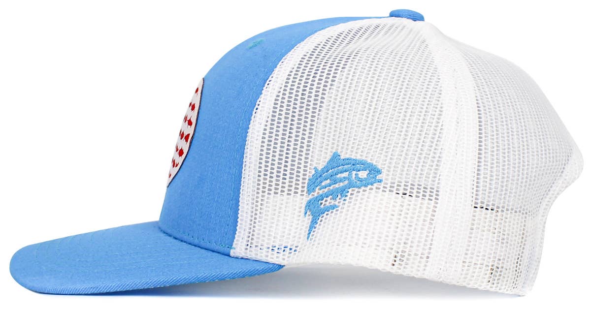 USA Fish Flag Mesh Back Ballcap