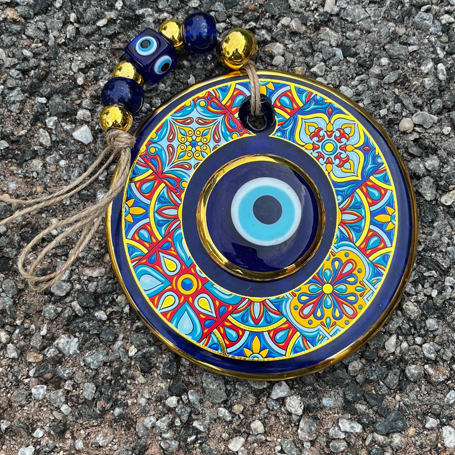 Large Evileye Wall Hanging, Home Protection Decor, Good Luck